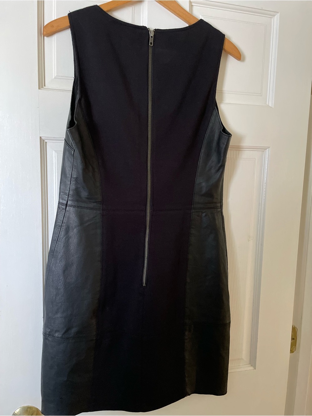 Walter Baker Black Leather Dress Size M - Picture 6 of 12